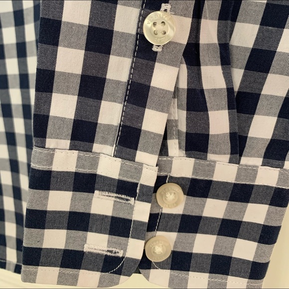 Vineyard Vines ladies dress shirt blue gingham button down size 2 - Picture 4 of 6